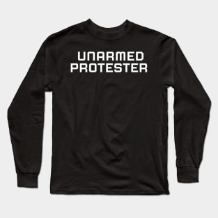 Unarmed Protester, Black lives matter, black history, protest shirt Long Sleeve T-Shirt